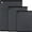 Black, variant on Kikcoin 3-Piece Plastic Large Cutting Boards Set for Kitchen, Chopping Board with Non-slip Feet and Juice Grooves