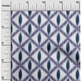 thumbnail image 1 of oneOone Cotton Silk Fabric Diamond Ikat Printed Fabric 1 Yard 42 Inch Wide, 1 of 1