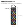 thumbnail image 6 of SEANATIVE Colorful Paws Insulated Water Bottle for Women Men Kids 20oz Vacuum Stainless Steel Water Bottle for Hot & Cold Drinks Great for Travel Canteen, 6 of 7