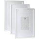 thumbnail image 1 of White Wood Poster Frame Set - 3 Pieces, 15x21, Wall Mountable, 1 of 5