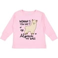 thumbnail image 3 of Inktastic Nonna's You Say Alpaca My Bags Boys or Girls Long Sleeve Toddler T-Shirt, 3 of 5