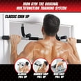 thumbnail image 4 of Iron Gym Pull Up Bars - Total Upper Body Workout Bar for Doorway, Adjustable Width Locking, No Screws Portable Door Frame Horizontal Chin-up Bar, Fitness Exercise & Training Equipment for Home, 4 of 5