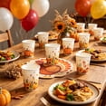 thumbnail image 5 of OCCOA 20 Piece Thanksgiving Disposable Tableware Set with Fall Pumpkin Design, Paper Plates Cups Napkins for Harvest Party Decoration, C, 5 of 6