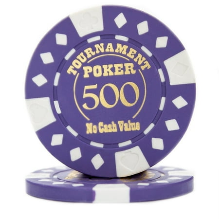 Texas Holdem Tournament Software - Monte Carlo Poker Chips, Pack Of 25 Texas Holdem Tournament Poker Chips, Purple