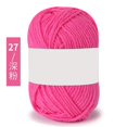thumbnail image 1 of Nvzi Hilo rosa para tejer a crochet, 2 ovillos, cada ovillo pesa 25 gramos, hilo suave hecho a mano, ideal para principiantes, suéteres y fundas de almohada decorativas., 1 of 5