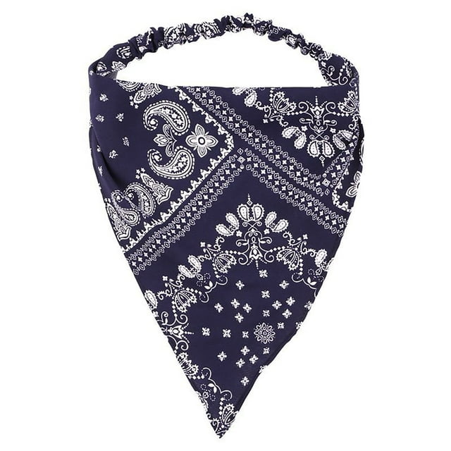 Elastic Hair Kerchief Vintage Triangle Boho Head Scarf Bohemian Head Wrap