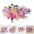 thumbnail image 4 of 100 cuentas de cristal craqueladas con caja de almacenamiento, cuentas artesanales coloridas con agujeros para manualidades, 4 of 4