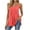 Watermelon Red, variant on SHTXOZHI Tank Tops for Women Spaghetti Straps Tanks Plus Size Casual Pleated Scoop Neck Loose Sleeveless Tank Tops