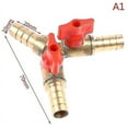 thumbnail image 1 of 1pc 8/10mm 3 Way Shut Off Ball Valve Fuel Gas Connector Brass Y Type Ball Valve, 1 of 5
