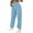 Blue, variant on Black*Friday ChaoHeng Women Pants on under $5 Women's Relaxed Fit Elastic Waist Pocket Casual Long Pants