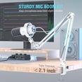 thumbnail image 2 of Micrófono FIFINE Dynamic AmpliTank K688CT con brazo articulado blanco, 2 of 9
