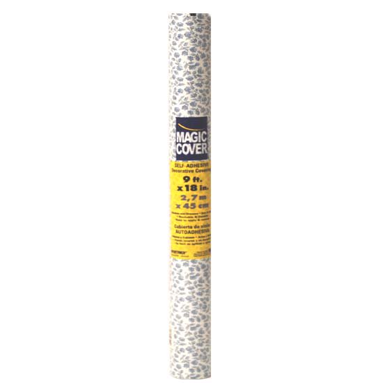 Magic Cover SelfAdhesive Shelf Liner Ashley Blue 18" x 9', Case of 12