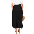 thumbnail image 3 of UKAP Boho Long Skirts for Womens Summer Beach Maxi Skirt Loose Pleated Casual Flowy Skirts, 3 of 4