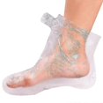 thumbnail image 1 of 200Pcs Clear Plastic Disposable Booties Paraffin Bath Liners for Foot Pedicure Hot Spa Foot Covers Bags, 1 of 5