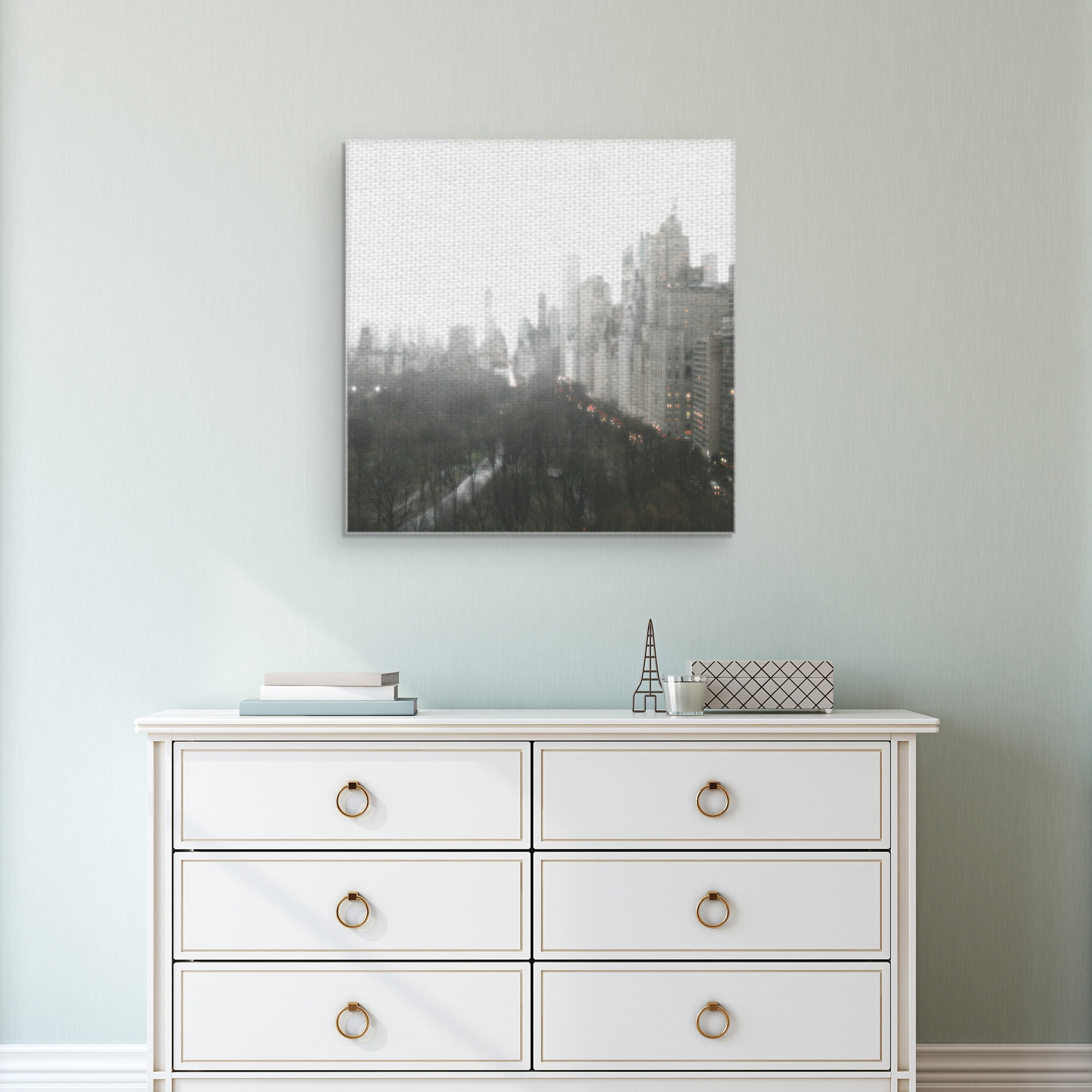 Masterpiece Art Gallery Above Central Park New York City Canvas Art Print 24" x 24"