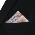 thumbnail image 3 of Design Paisley Pocket Square for Men Blue Red Party, 3 of 4