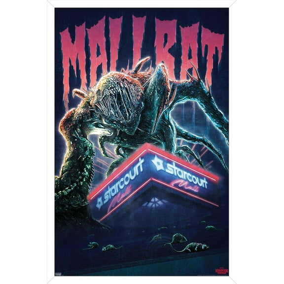 Netflix Stranger Things 3 - Mallrat Wall Poster, 14.725" x 22.375", Framed