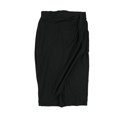 thumbnail image 1 of bar III Falda cruzada drapeada para mujer, negro, XS, 1 of 2
