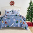 thumbnail image 4 of Greenland Home Fashions Winter Whiskers Holiday Dogs & Cats Pet Lovers' Quilt Set, 3-Piece Full/Queen, 4 of 10