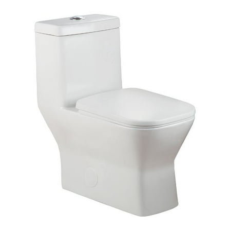 LessCare 1.28 GPF (Water Efficient) Elongated One-Piece Toilet (Seat Included)
