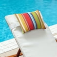 thumbnail image 4 of 2Pcs Universals Waterproof Outdoor Lounge Chair Head Rest Pillow Garden Pool Beach Sofa Lumbar Cushion for Patios Chair, 4 of 8