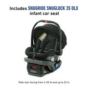 Graco Modes Nest DLX 3-in-1 Travel System, Raven, Black