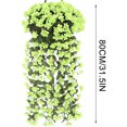 thumbnail image 2 of Kumdkd Artificial Silk Hanging Flowers Bouquet - UV-Resistant Outdoor/Indoor Wedding Wall Decor, Garden Privacy Fence Screen with 220 Realistic Flowers (Green, 31.5in), 2 of 5