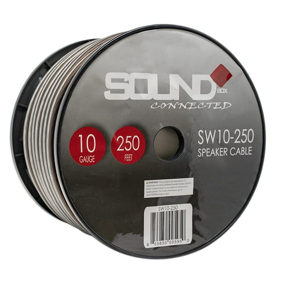 SoundBox Connected 10 Gauge 250' Speaker Wire Home/Car Spool