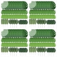 thumbnail image 1 of 240 Piezas 6 Tipos de Hojas de Palma Artificiales Hojas de Plantas Tropicales Hojas de Imitación Monstera Tallos para Decoraciones Fiesta Hawaiana de Luau,Mesa de Fiesta Temática, 1 of 9