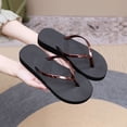 thumbnail image 2 of Chanclas de verano para mujer, zapatos de playa de fondo plano, sandalias, zapatos para mujer, zapatillas deslizantes para interior de casa, calzado para mujer, 2 of 7