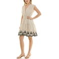 thumbnail image 6 of Nanette Nanette Lepore Tiered Mini Dress With Embroidery, 6 of 7