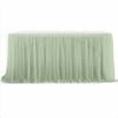 YFTDEF Table Skirt, Ruffled Tulle Table Cover, Reusable Decoration, Elegant Table Drape, Suitable for Weddings, Birthdays, Banquets, Indoor and Outdoor Events