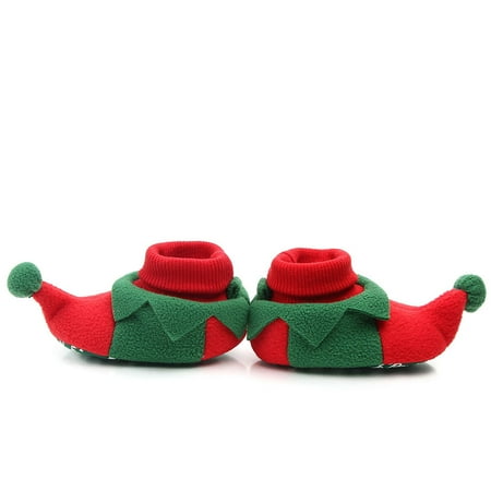 

YOZUMD Xmas Toddler Shoes 1 Pair Keep Warm Adorable Fashion Lovely Fine Texture Baby Toddler Shoes Decor