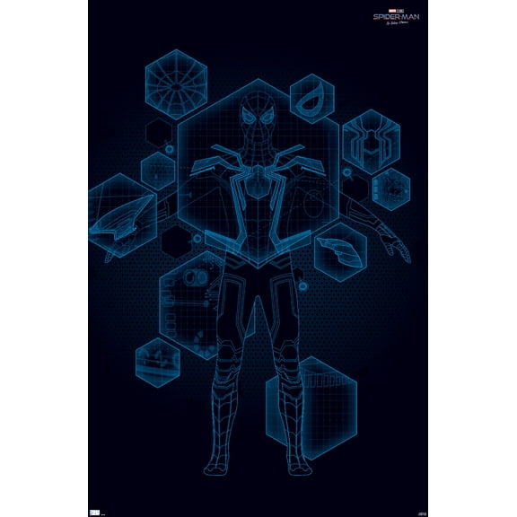 Marvel Spider-Man: No Way Home - Tech 22.37" x 34" Poster, by Trends International