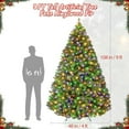 thumbnail image 3 of 9ft Pre-Lit Artificial Christmas Tree with 200 Lights, 8 Lighting Modes, Foldable Stand & Foot Pedal Switch, Holiday Decoration, 3 of 8