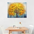 thumbnail image 2 of COMIO  Tree Wall Art Love Heart Shaped Tree of Life Picture Painting Prints Orange Modern Abstract Artwork Home Office Living Room Bedroom Decoration, 2 of 4