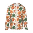 thumbnail image 2 of Uemuo Autumn Pumpkins Pattern Women's Full Zip UPF 50+ Sun Protection Hoodie Jacket Long Sleeve Sun Shirt Hiking Outdoor Performance with Pockets-, 2 of 9
