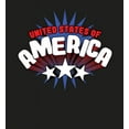 thumbnail image 2 of Americana United States Of America Black Adult Crew Neck Long Sleeve Tee-Medium, 2 of 3