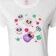 thumbnail image 4 of Inktastic Day of the Dead Owl Sugar Skulls and Guitar Women's T-Shirt, 4 of 5