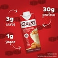 thumbnail image 6 of Quest Nutrition Protein Shake, 30g High Protein, Salted Caramel, Gluten Free, 4 Count, 6 of 12