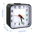 thumbnail image 4 of Shayson Digital Alarm Clock, Silent Electric Small Analog Clock, Snooze Digital Clocks with Light, Battery Operated Loud Alarm Clock for Bedroom, Bedside, Desk, Student (Black), 4 of 7