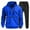 Blue, variant on Fgnfyis Men's Autumn and Winter Two Piece Fashionable Hoodie Set Hooded Sweatshirt and Casual Black Pants Set Shirt Men Sweatshirts Blue XXXL