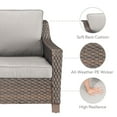 thumbnail image 6 of POCASSY Outdoor Chairs Set of 4 with All Weather Resistant Brown Rattan Patio Chairs, Deep Seat High Back, Patio Furniture Set for Balcony Porch, Garden, Beige, 6 of 8