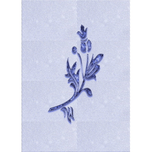 Ahgly Company Tapis d'Intérieur Lavables en Machine Rectangle Bleu Lavande Transitionnel, 5' x 8'
