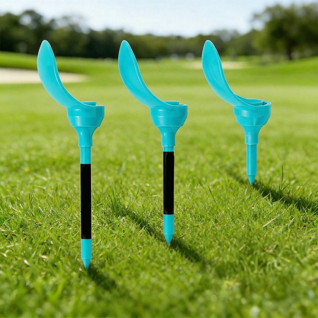 Yihuala 8Pcs/pack Golfs Tees for Driver Training, Golfs Training Tees Low Resistance More Distance Consistent Height