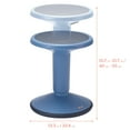 thumbnail image 3 of ECR4Kids SitWell Active Wobble Stool with Adjustable Height, Flexible Seating, Powder Blue, 3 of 10