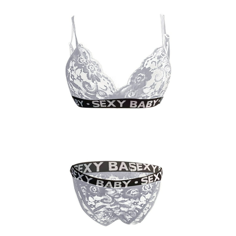 Simply Be 2 pack mesh and lace non wired bras in black and white