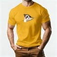 thumbnail image 1 of TaTaai T-Shirt Graphique pour Homme Cœur Imprimé Animal Manches Courtes Col Rond Décontracté Doux pour l'Été Quotidien Cadeau, 1 of 5
