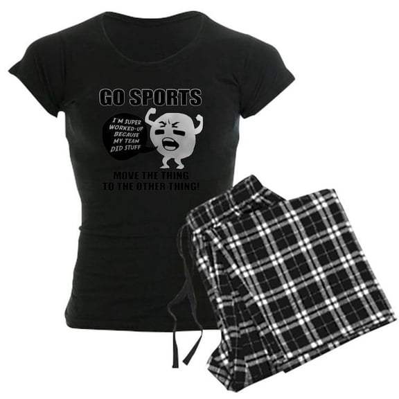CafePress - Go Sports!! Pajamas - Women's Dark Pajamas