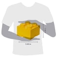 thumbnail image 2 of Cajón de almacenamiento LEGO Room Copenhagen Brick 4 amarillo brillante, 2 of 5